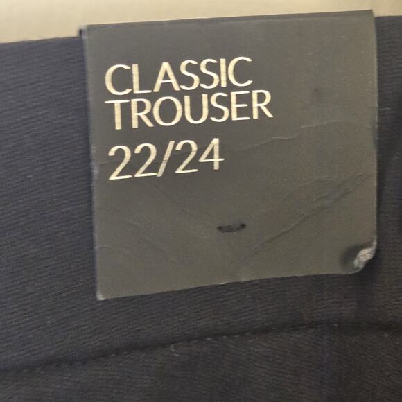 Lane Bryant Ponte Trouser Black Stretch Size 22/24 TALL Wide Leg 33" Inseam NWT - Picture 4 of 8